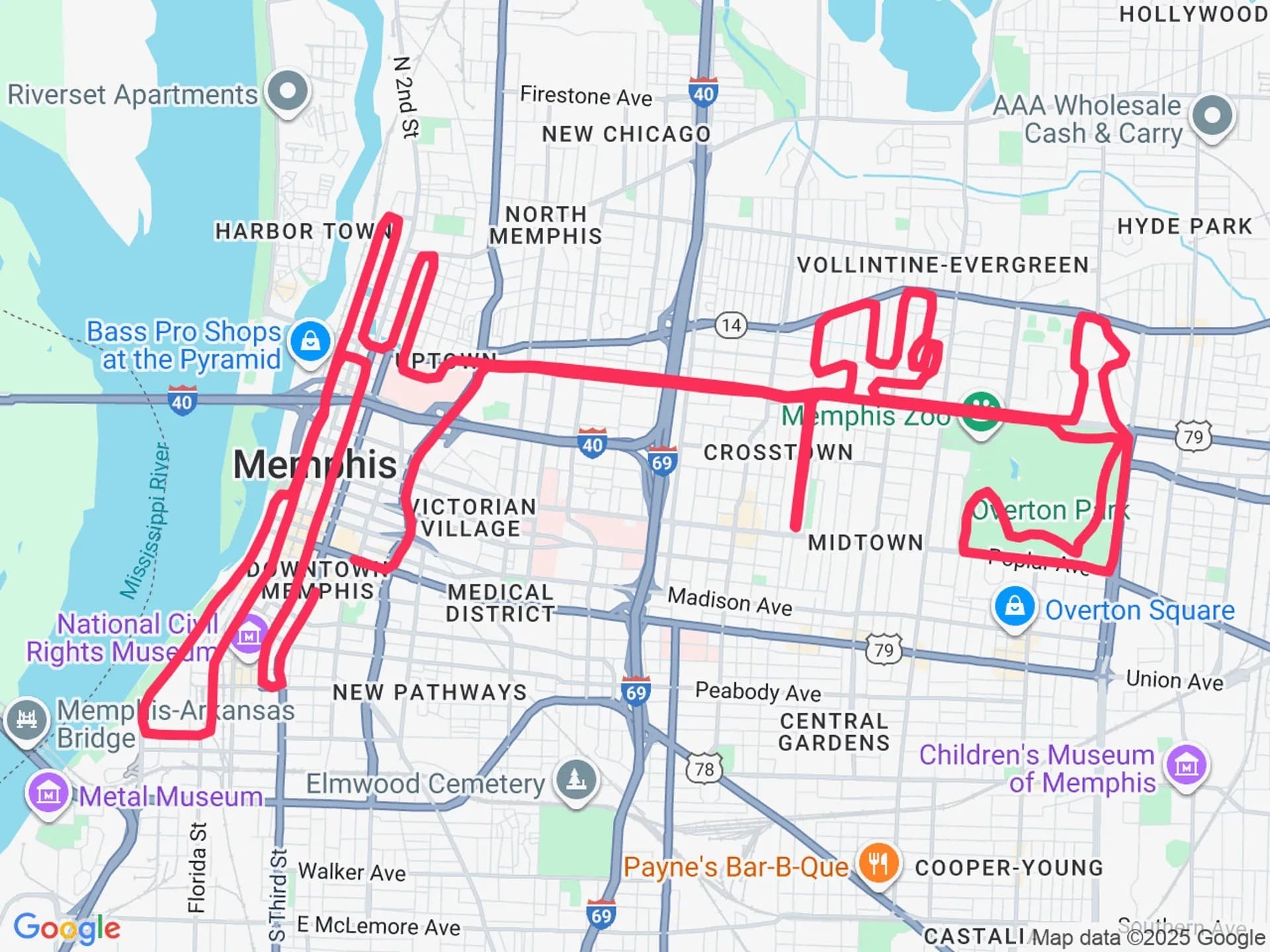 Route map card preview